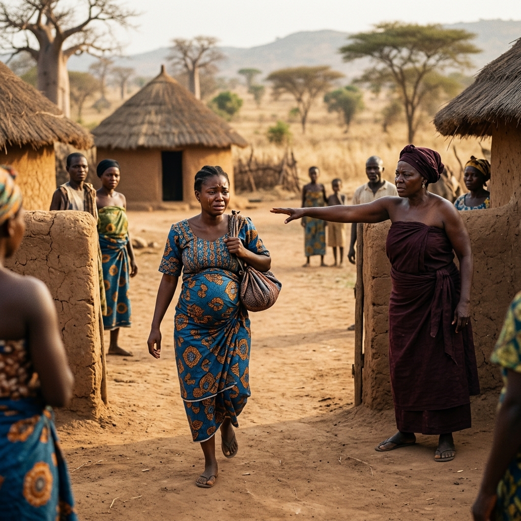 Enceinte, chassée par sa belle-mère… Retour au village